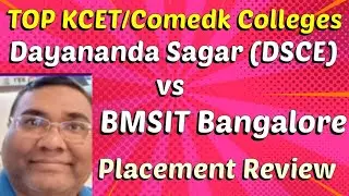 Dayananda Sagar College Bangalore KCET cutoff|DSCE vs BMSIT|Comedk result|Comedk marks vs rank 2025
