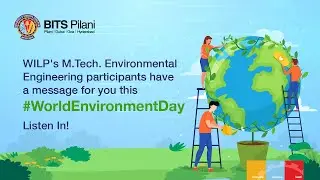 M.Tech. Environmental Engineering participants have a message for you this #WorldEnvironmentDay