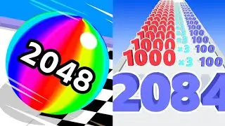 Ball Run 2048 Vs Number Run Level Max | All Level Gameplay Walkthrough Android.iOS New Update!