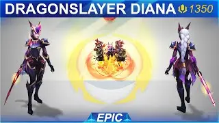 Dragonslayer Diana Skin Spotlight | SKingdom - League of Legends