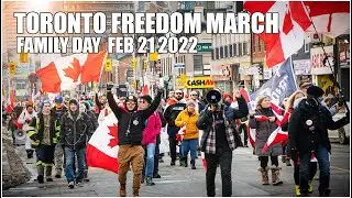 Toronto Anti Mandate Freedom Rally & photos  - Family Day 2022