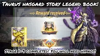 Saint Seiya: Awakening (KOTZ) - Taurus Hasgard Story Legend Book! Stage 1-9 Complete! Need Hypnos!?
