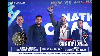 Daniyal Rasheed earns the National Champion Award for leading the No. 1 Solar Company.