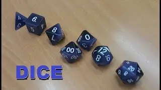 Kyanite & Obsidian Dice (The Dice Shop Online)