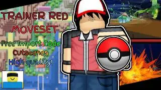 New Red moveset from pokemon in JJS with free import code