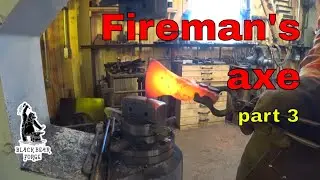 Forging the Fireman's axe part 3 correcting a problem