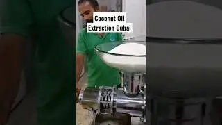Coconut Oil Extraction with Small screw press in Dubai