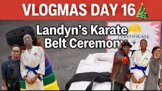Влогмас, день 16 🎄✨ Церемония вручения пояса Ландина по каратэ 🥋