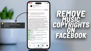 How to REMOVE music Copyrights on Facebook