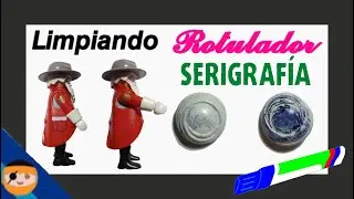 COMO BORRAR marcas de ROTULADOR o SERIGRAFÍA de un PLAYMOBIL muy FÁCIL!!!!! - TUTORIAL