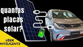 QUANTAS PLACAS SOLAR PARA CARREGAR O CARRO ELÉTRICO? BYD/ DOLPHIN