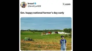 Gm. happy national farmer&rsquo;s day early