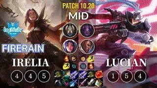 hyF FireRain Irelia vs Lucian Mid - KR Patch 10.20