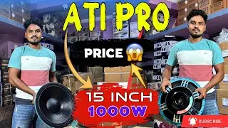 Ati Pro 15 Inch 1000 Watt Speaker Price And Review 🔥 // 30 mm Magnate  Size 😱 // @Djweb301