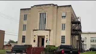 Victoria County Commissioners and Sheriff Justin Marr discuss 1940 jail building improvements
