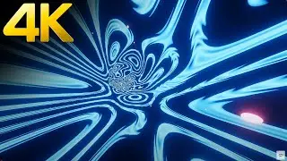 5 hour 4k Sci-Fi lights Blue Waves Big-Screen Visuals TV Screensaver Relaxing background Video