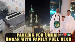 Packing for umrah 🕋 first time Umrah with family full vlog #viralvideo #umrahpacking #islamicvideo
