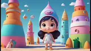 Lulu Cat Makes a Tower | Stacking Blocks Song for Kids | Fun Building Rhyme for Toddlers