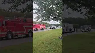 Multiple units from St Mary's and Charles County on scene of gas leak #firetime #firelife #fyp