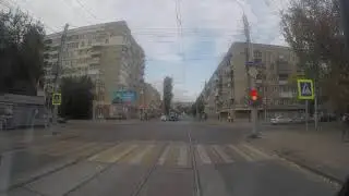 Трамвай №9 Детский парк - 1-й Просяной проезд - Детский парк