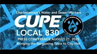 CUPE Local 830 Press Conference: Bringing the Bargaining Table to City Hall
