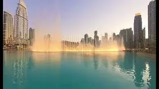 Dubai Fontain am 18.01.2024 um 18 Unr