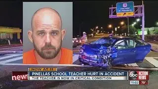 Pinellas Co. music teacher in critical condition after car crash