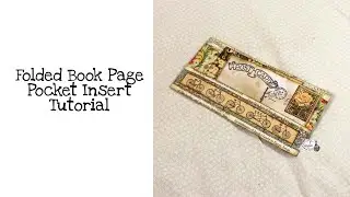 Folded Book Page Pocket Insert Tutorial