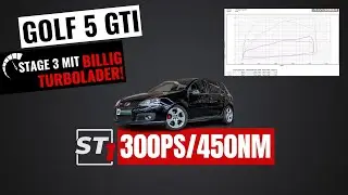 Golf 5 GTI Stage 3 mit 180€ Turbolader umbau  - Was kann er? | SL Performance