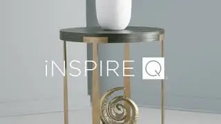 Jensen Wood and Metal T-Brace Round End Table by iNSPIRE Q Artisan