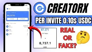 CreatorX App Get $1 USDC Payment || Per Reffer $0.10 USDC  Instant | New Instant offer Today