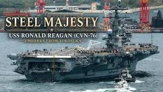 USS Ronald Reagan (CVN-76) departs from CFAY