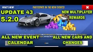 Asphalt 8, Update 43 (5.2.0) is here, All New Cars and Other Information and Changes