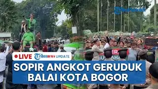 🔴LIVE: Aksi Sopir Angkot Geruduk Balai Kota Bogor Tolak Penghapusan Angkot Tua, Brimob Polisi Siaga