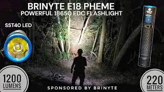 BRINYTE E18 PHEME - Powerful 18650 EDC Flashlight