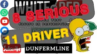 UK MOCK test Dunfermline test route 6.09.2025