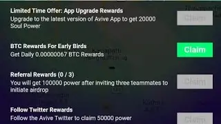 Avive New Bitcoin Mining app ⛏️#crypto #avive #mining #btc #tamil