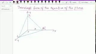 Analytical solid geometry : - ( Intercept form of the equation of plane ) - 28.