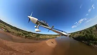 Red River Low Level Flight with new 360 Camera Pole Mount