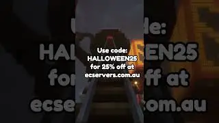 Use code: HALLOWEEN25 on ECServers before November 5! #minecraft #australia #gaming #halloween #fyp