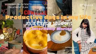 Productive days in my life 🧿🌱| cozy vlog 💌, work life balance, internship diaries 🧠📚