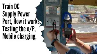 Testing DC Power Supply output in Train, How it's working.