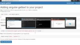 Translate text in an Angular application with gettext