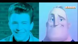 All Preview 2 Mr incredible And Rick astley becoming uncanny All stars Deepfake (part1) combo