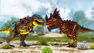 Which T-REX is Strongest? The Storm Rex vs Volcanic Rex! | ARK Primal Nemesis #24