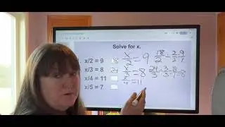 Solving Equations by Multiplication