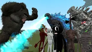 KING KONG VS GODZILLA + Trevor Henderson Creatures!! Garry's Mod [Godzilla vs Kong]