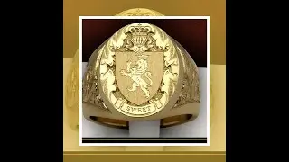 Domineering Crown Lion seal Vintage Gold Color Rings for Men Fashion Wedding Jewelry Gift Accesso...