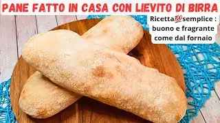 PANE CIABATTA•PANE fatto in casa nel forno di casa tua🔝