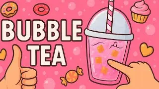 🎀BUBBLE TEA 🎀 Kağıttan gerçekçi babıl tea yaptık😀 PAPER DIY / etkinlik videosu/çocuk videosu